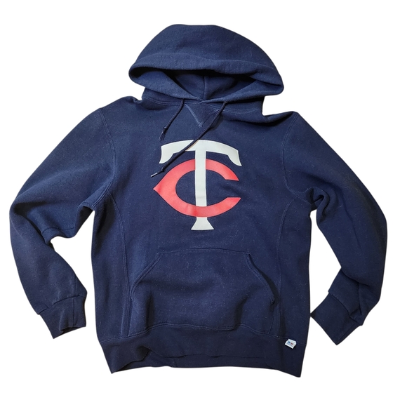 Russell Athletic Other - Russell Athletic Navy and Red Logo Hoodie MLB Baseball Minnesota Twins